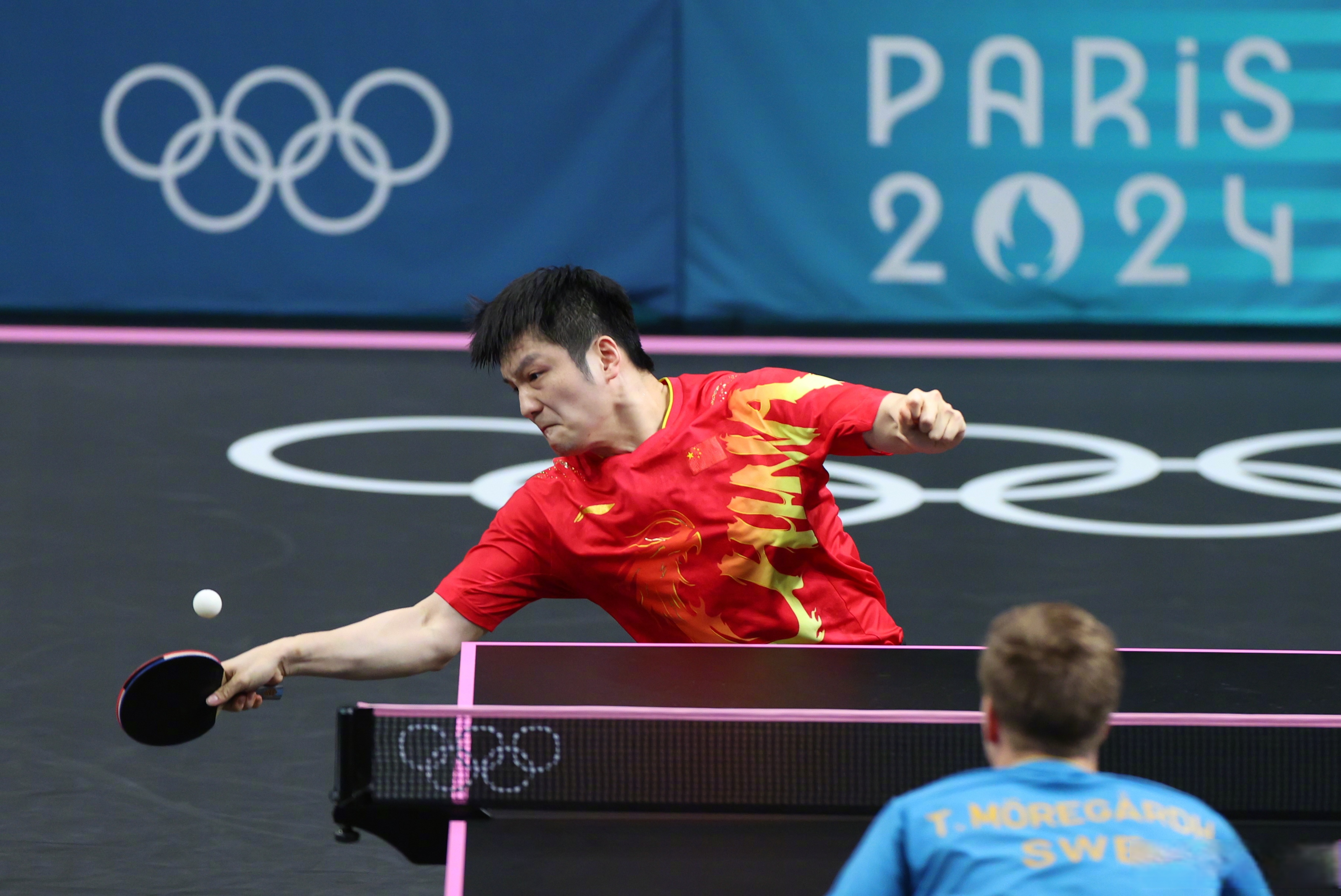 中国队鏖战奥地利队，樊振东高光表现